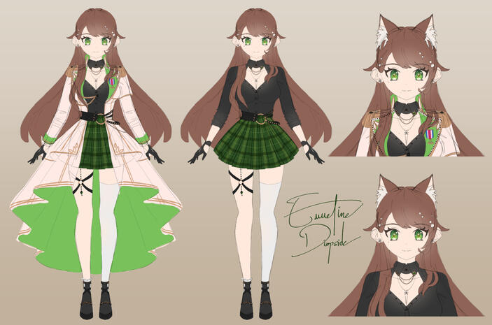 Character Design Reference, Char: Emmeline Diopside